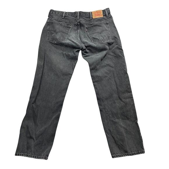 Levis 38 x 34 Mens 505 Black Jeans 100% Cotton Denim (see measurements) - Picture 8 of 8